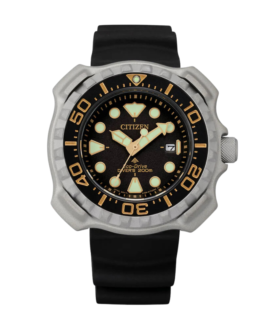 Citizen Promaster BN0220-16E reloj hombre Super Titanium negro esfera negra correa caucho