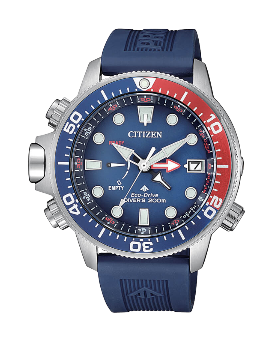 Citizen Promaster BN2038-01L reloj hombre acero azul con correa caucho