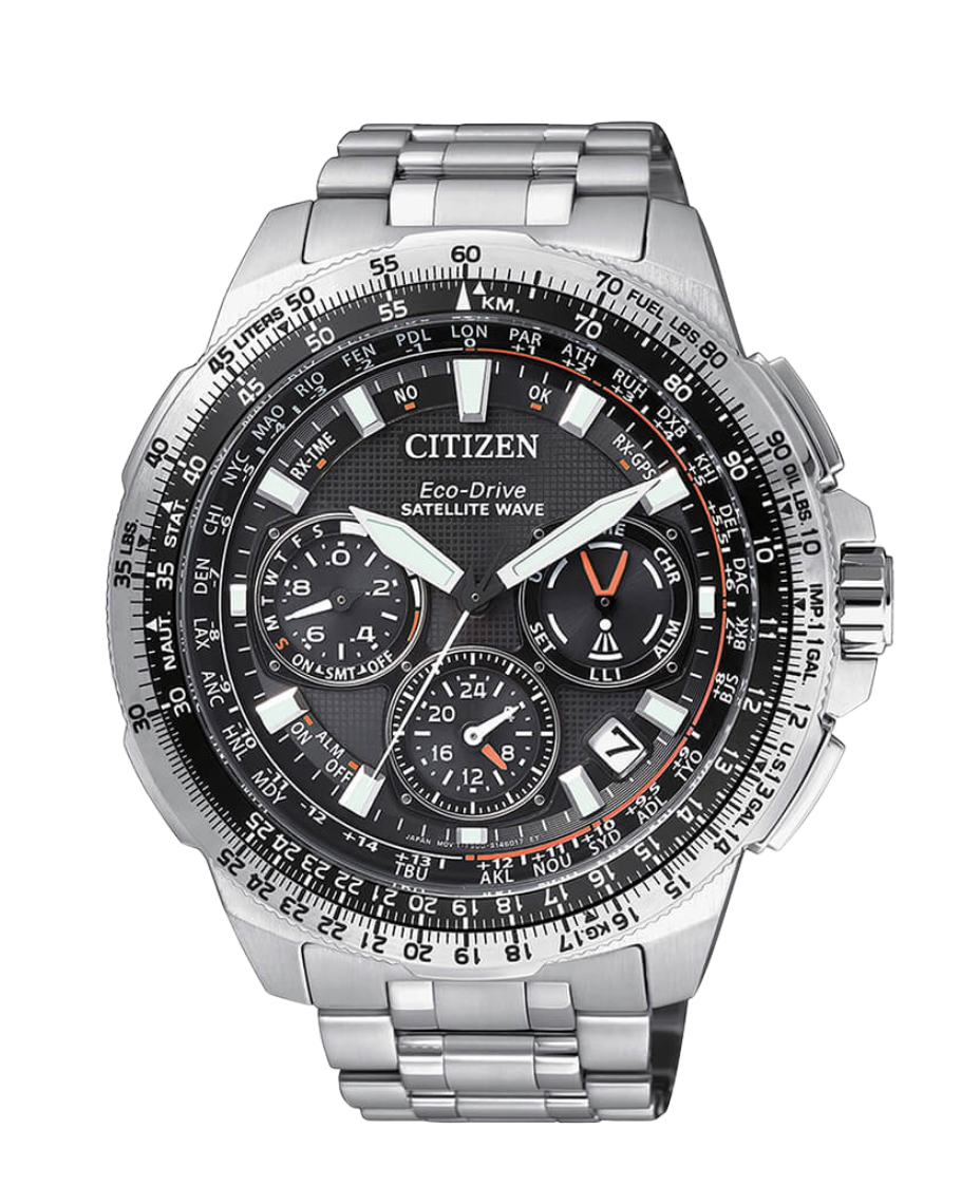Citizen Satellite Wave CC9020-54E reloj hombre Super Titanium negro GPS