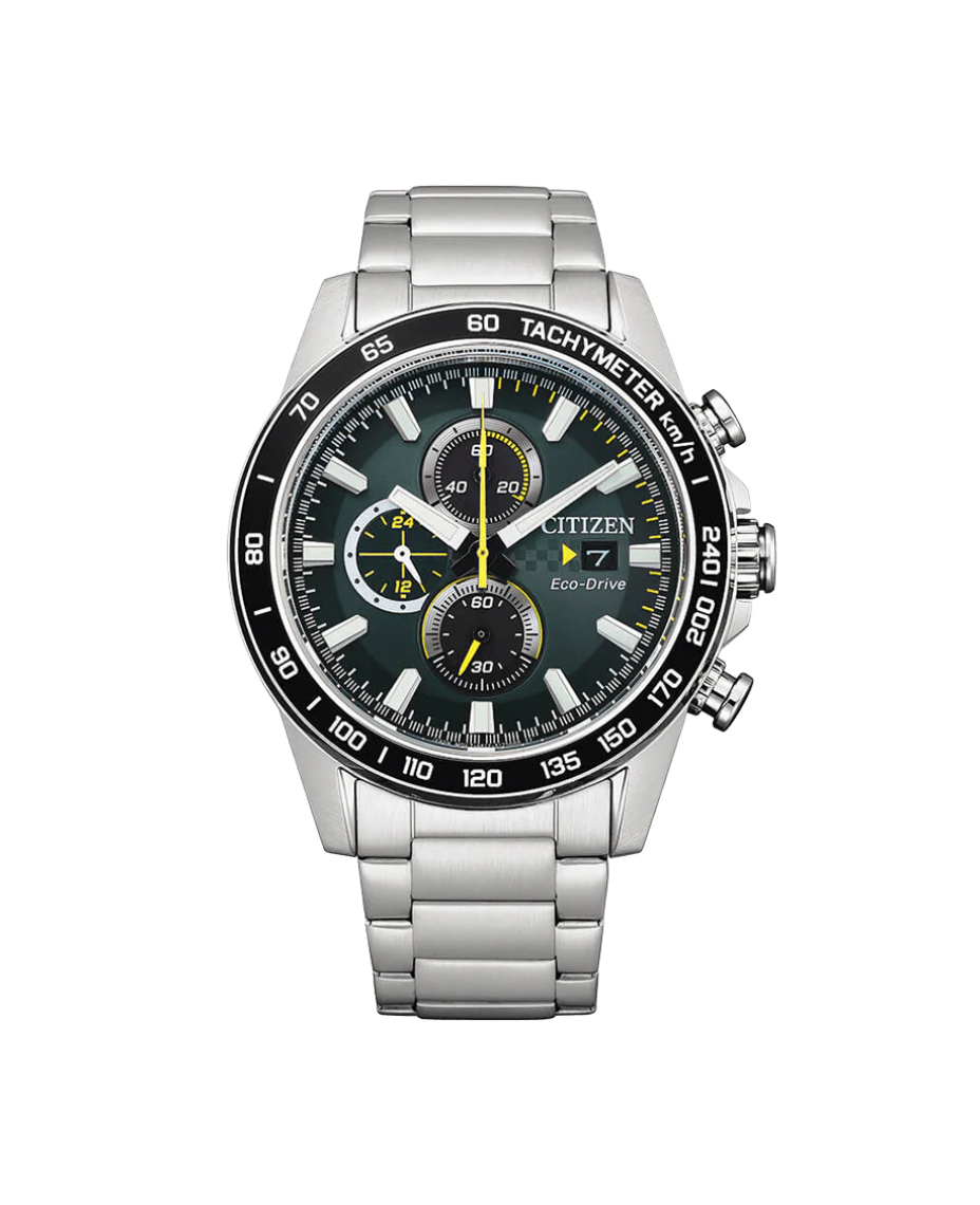 Citizen Eco-Drive CA0780-87X reloj hombre acero negro cronógrafo 44mm