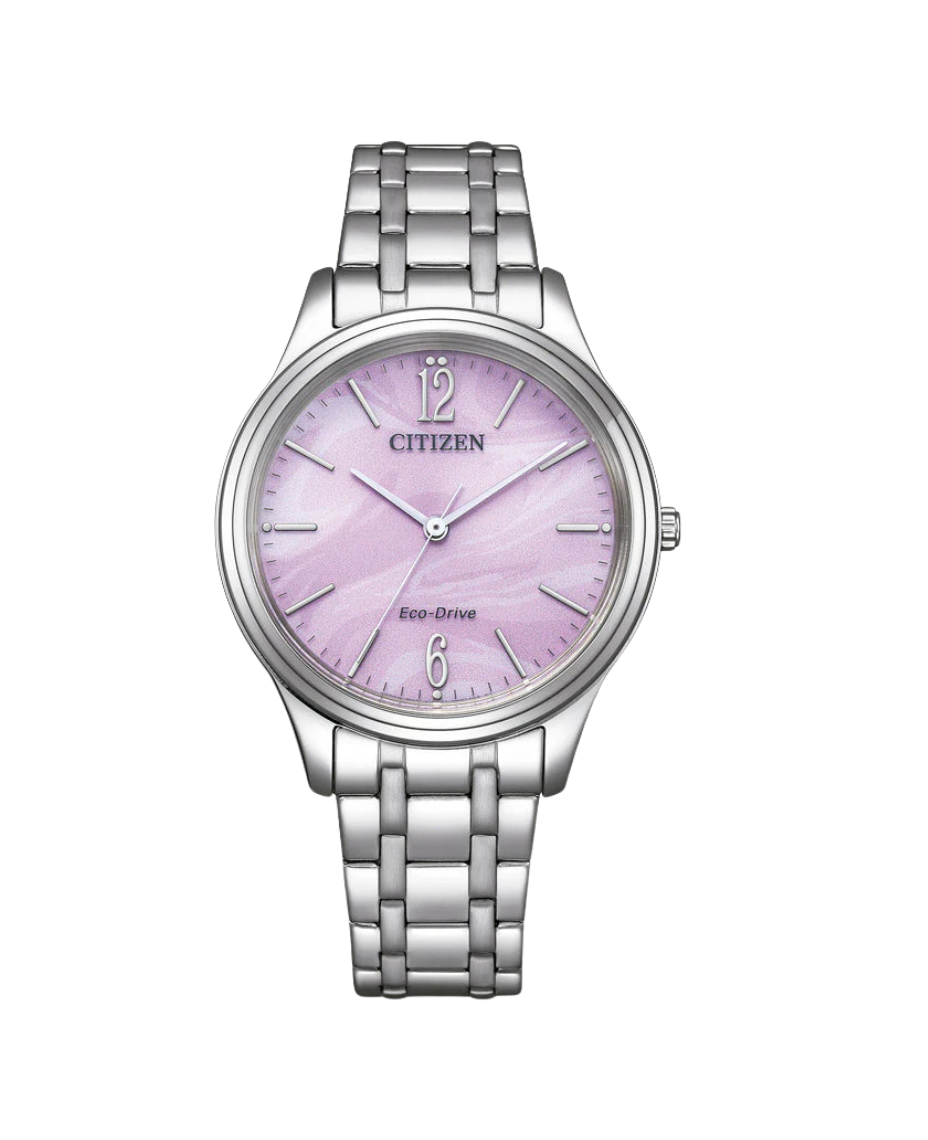 Citizen Eco-Drive EM0411-71X reloj mujer acero esfera violeta