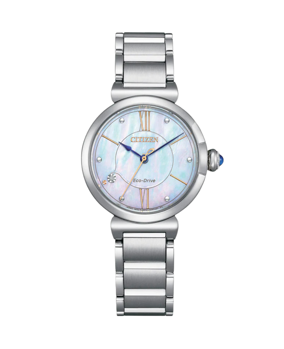 Citizen Eco-Drive EM1070-83D reloj mujer acero esfera blanca