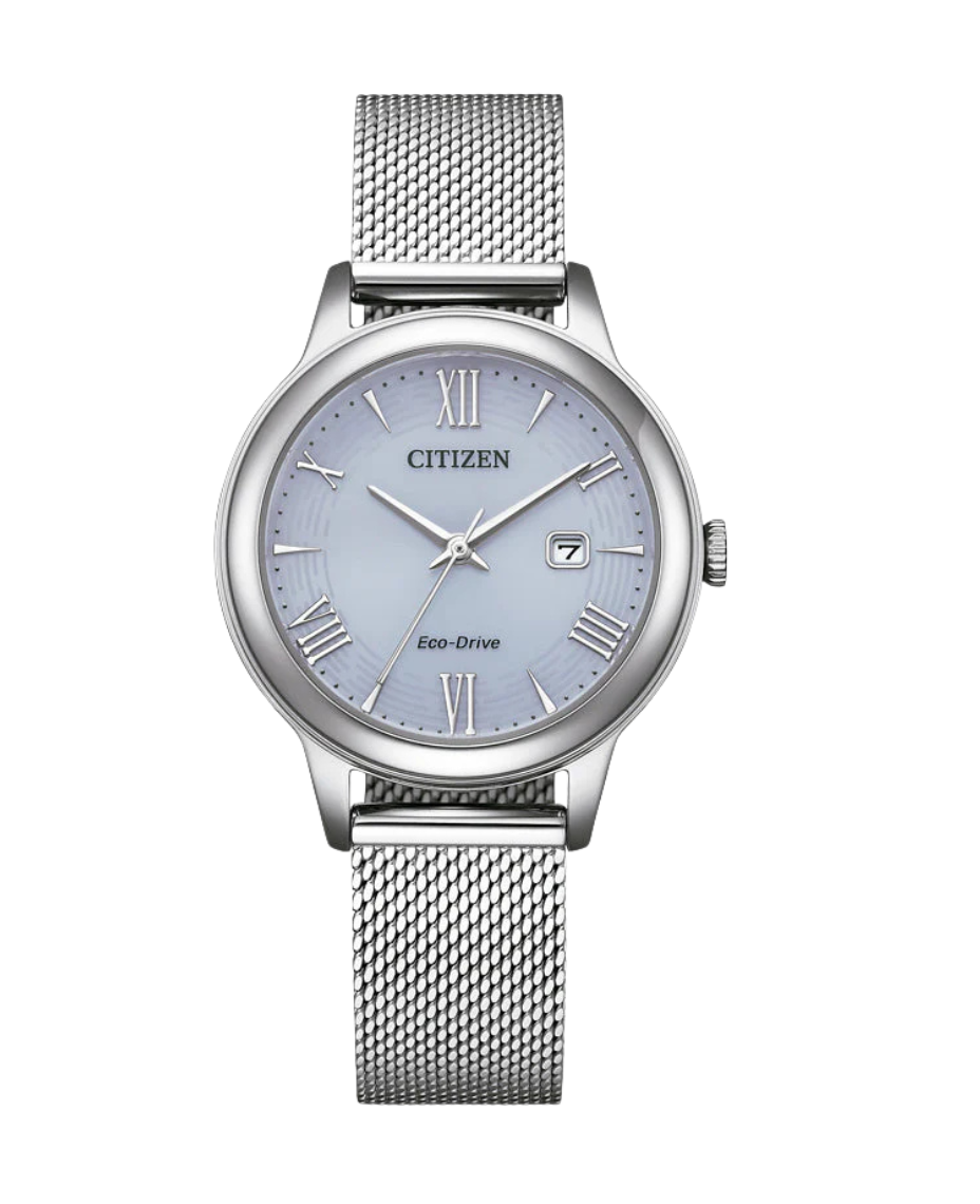 Citizen Eco-Drive EW2621-75L reloj mujer acero esfera azul