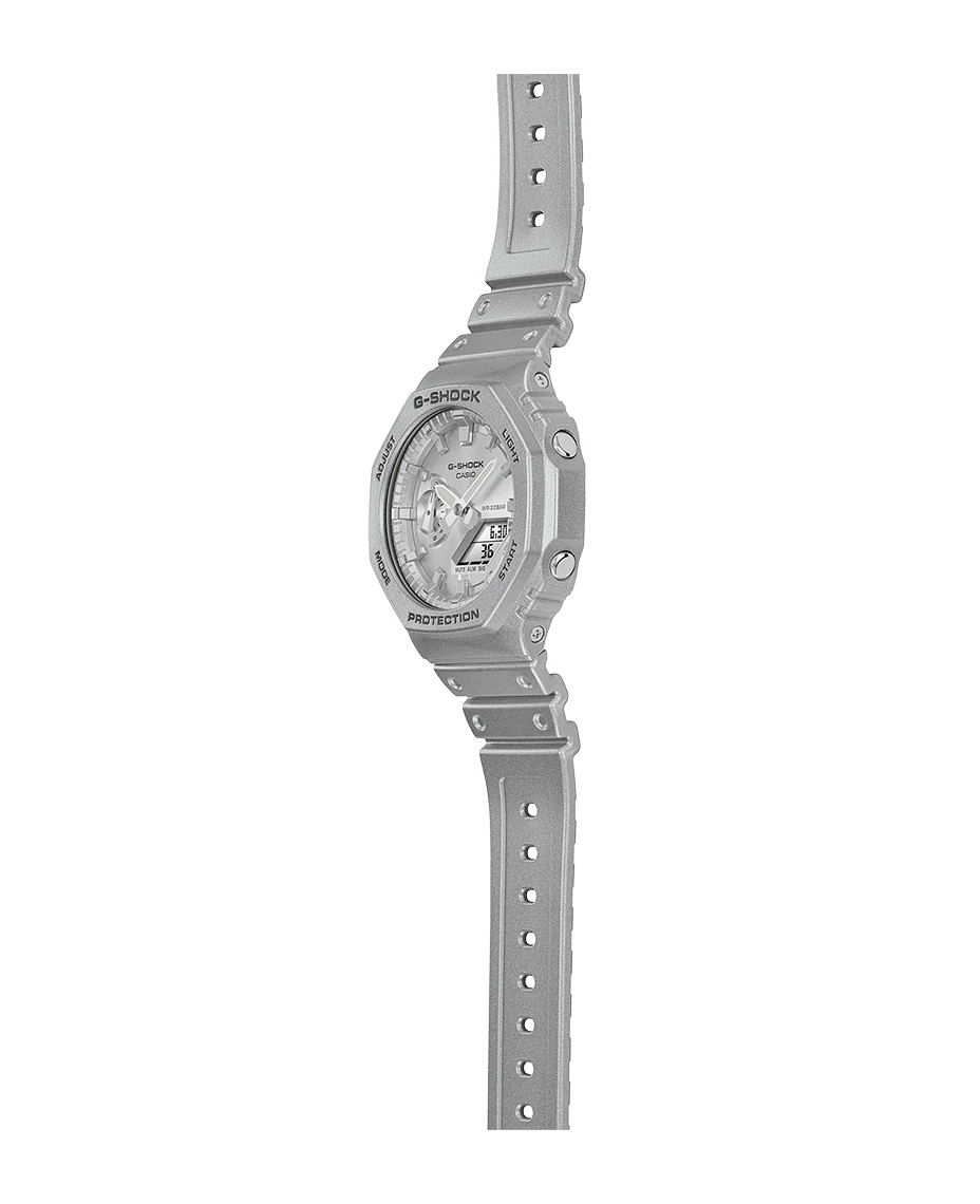 Casio G-Shock GA-2100FF-8AER reloj hombre resina carbono plateado