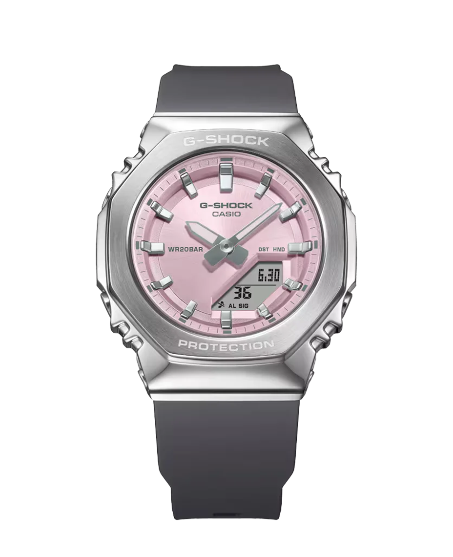 Casio G-Shock GM-S2110-4AER reloj mujer resina acero plateado