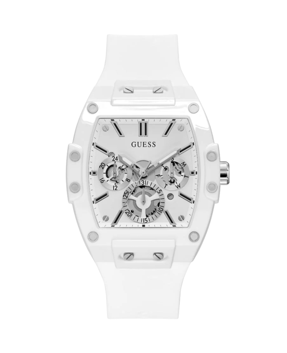 Guess Phoenix GW0203G2 reloj hombre policarbonato blanco silicona