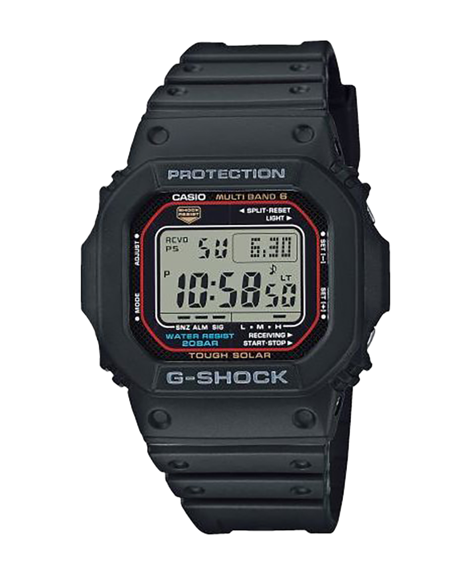 Casio G-Shock GW-M5610U-1ER reloj hombre resina negro solar radiofrecuencia resistente