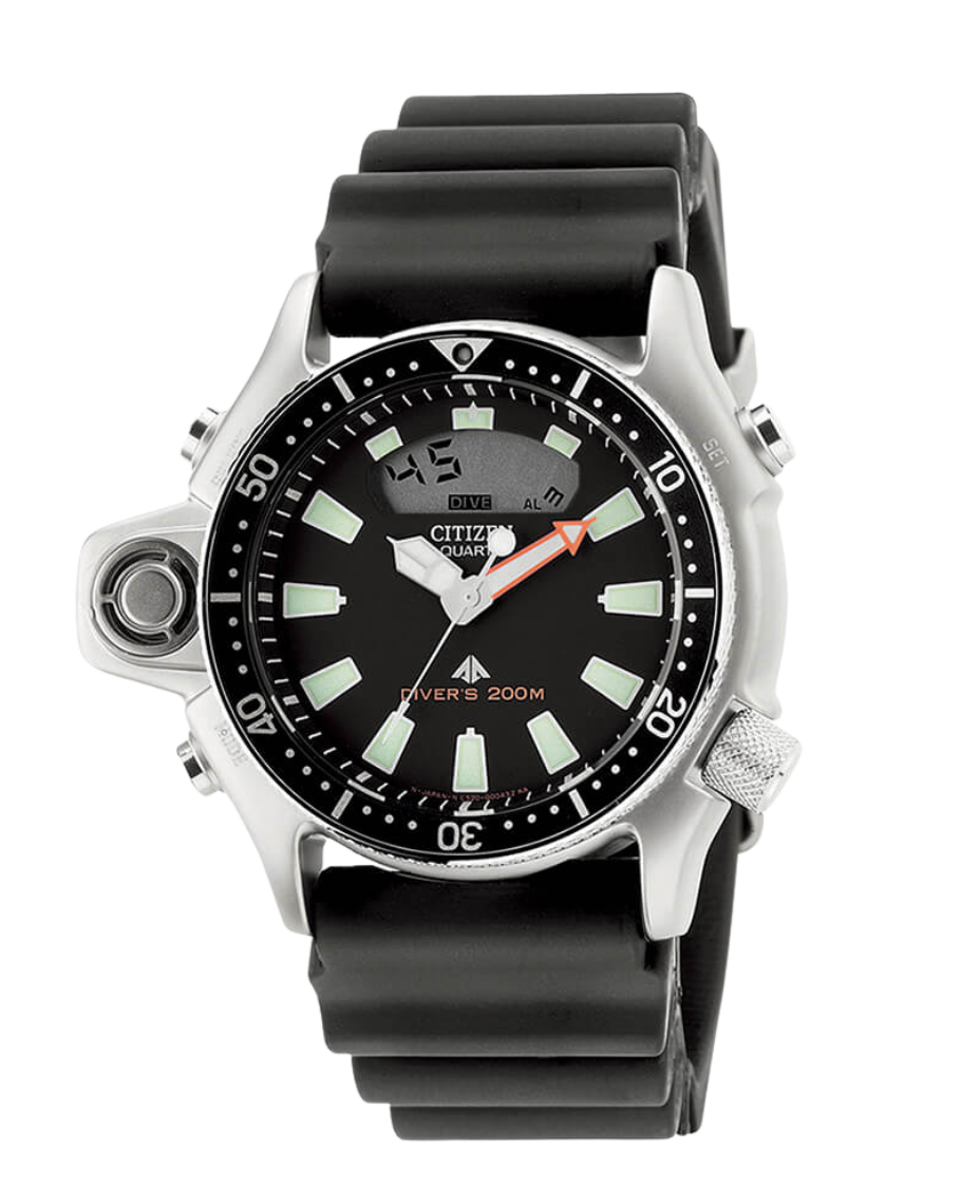 Citizen Promaster JP2000-08E reloj hombre acero negro buceo 50.7mm correa caucho