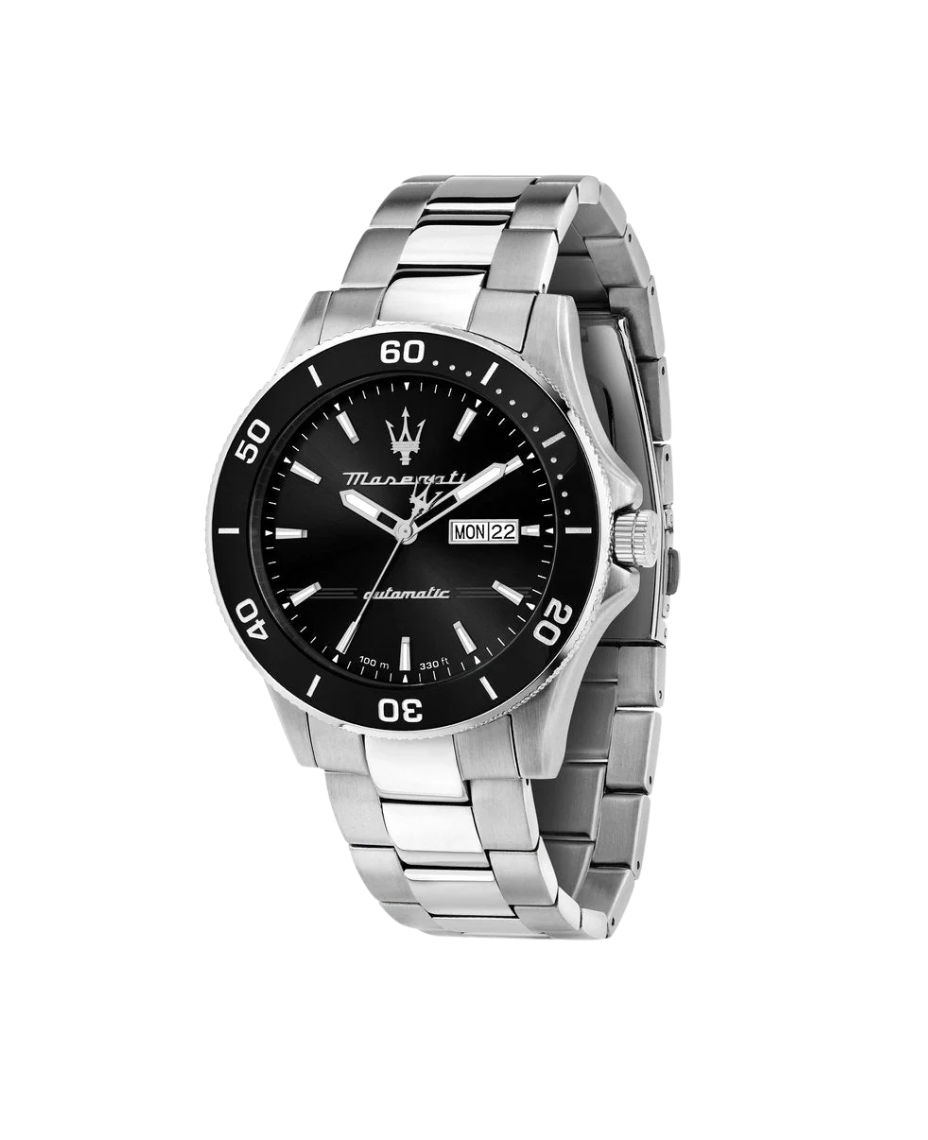 Maserati Competizione R8823100002 reloj hombre acero negro automático 43mm