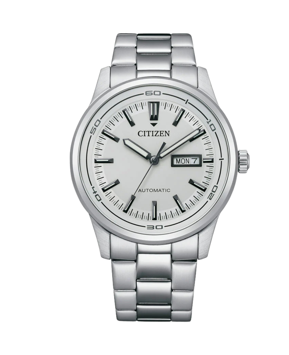 Citizen Eco-Drive NH8400-87A reloj hombre acero esfera blanca