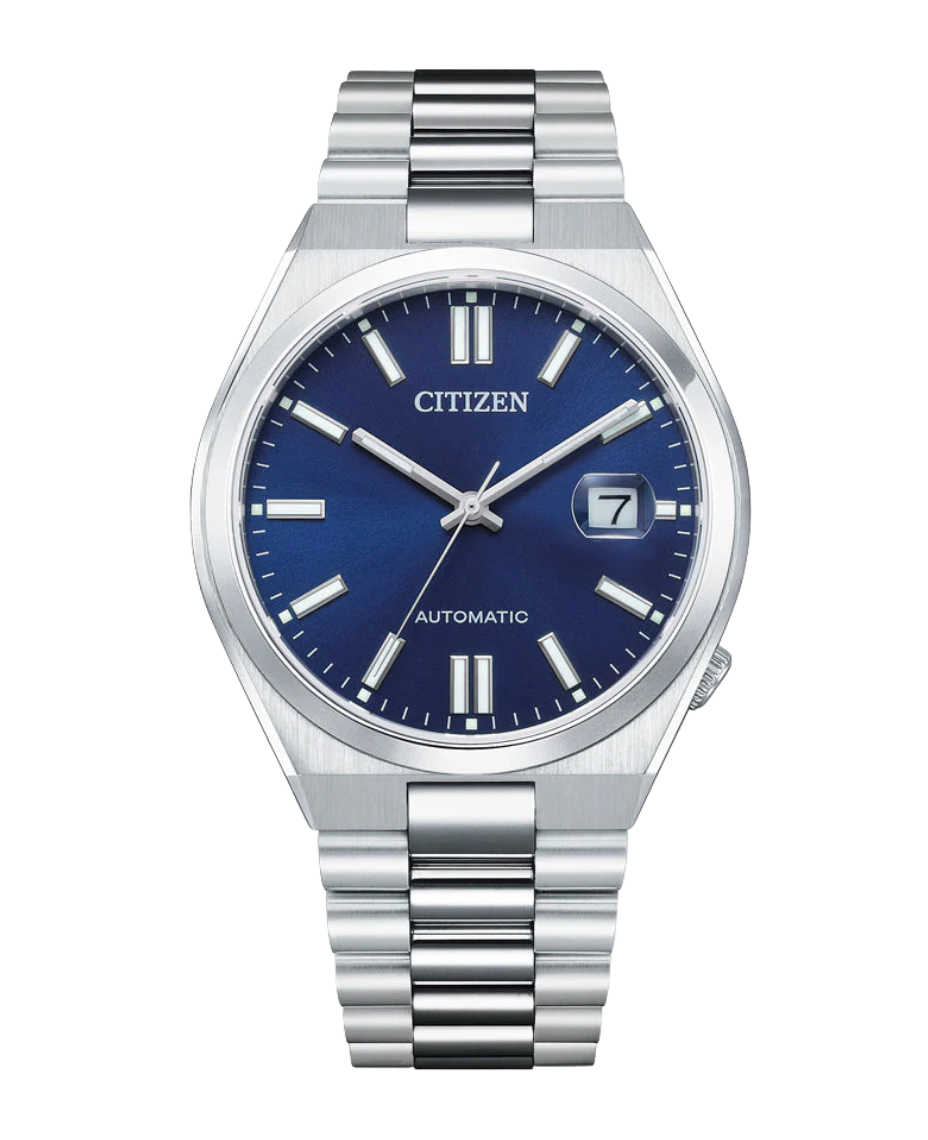 Citizen Eco-Drive NJ0150-81L reloj unisex acero esfera azul cristal zafiro
