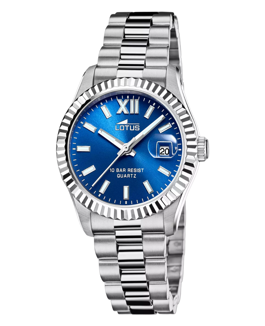 Lotus Freedom 18930/5 reloj mujer acero inoxidable esfera azul plateado