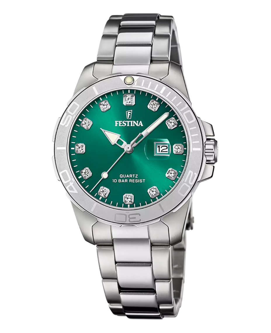 Festina Boyfriend F20503/7 reloj mujer acero inoxidable esfera verde