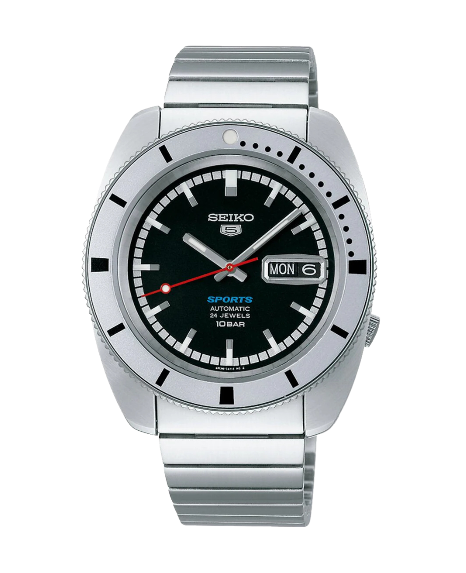 Seiko 5 Sports SKX SRPL05K1 reloj hombre acero esfera negra automático