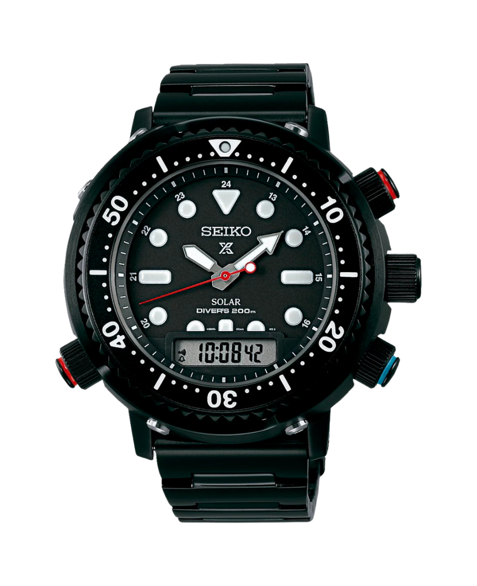 Seiko Prospex Diver's Solar Ana-digi SNJ037P1 reloj hombre acero negro