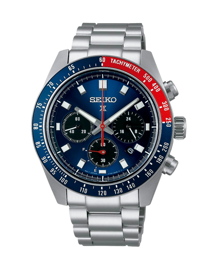 Seiko Prospex Speedtimer Solar SSC913P1 reloj hombre acero azul cronógrafo