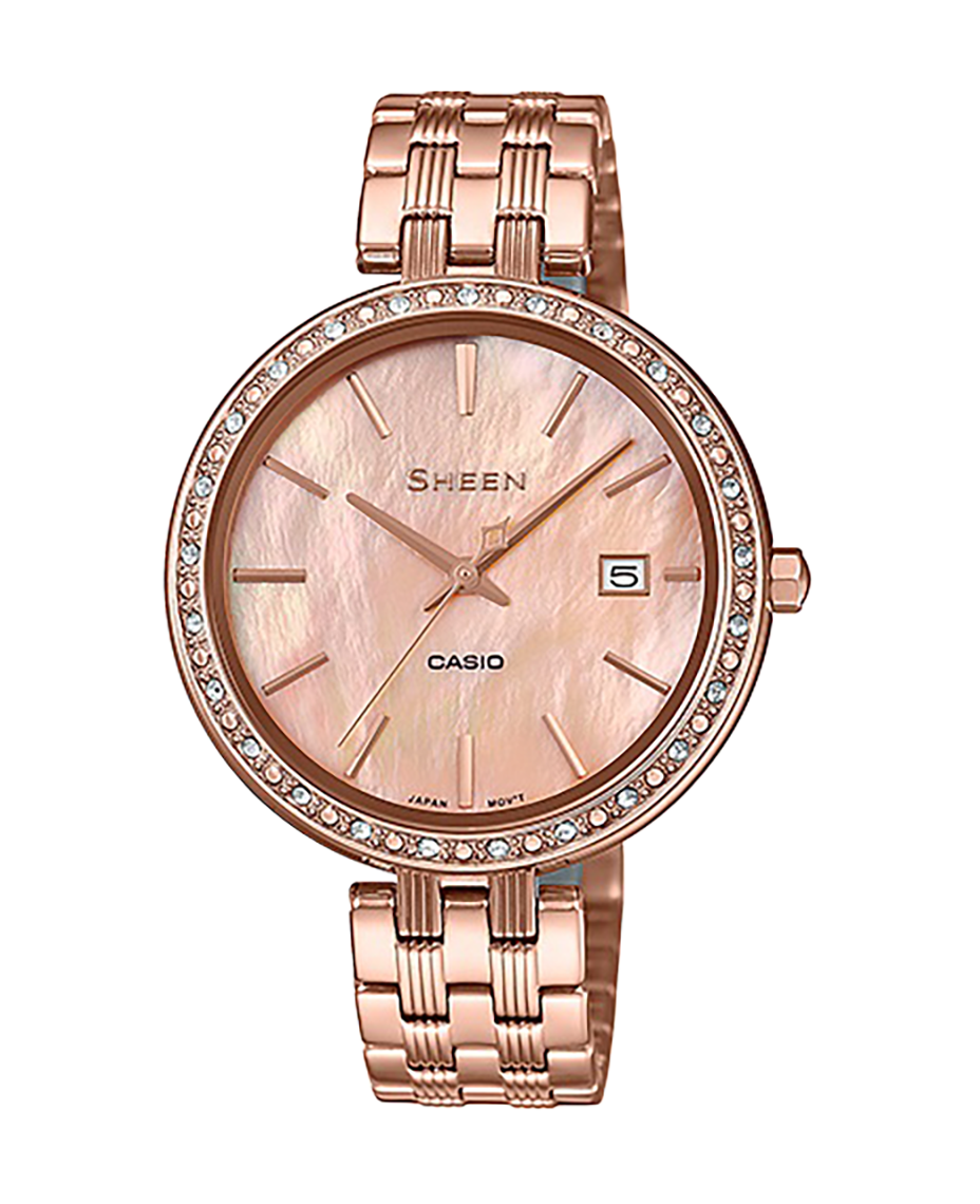Casio Collection SHE-4052PG-4AUEF reloj mujer acero inoxidable oro rosado