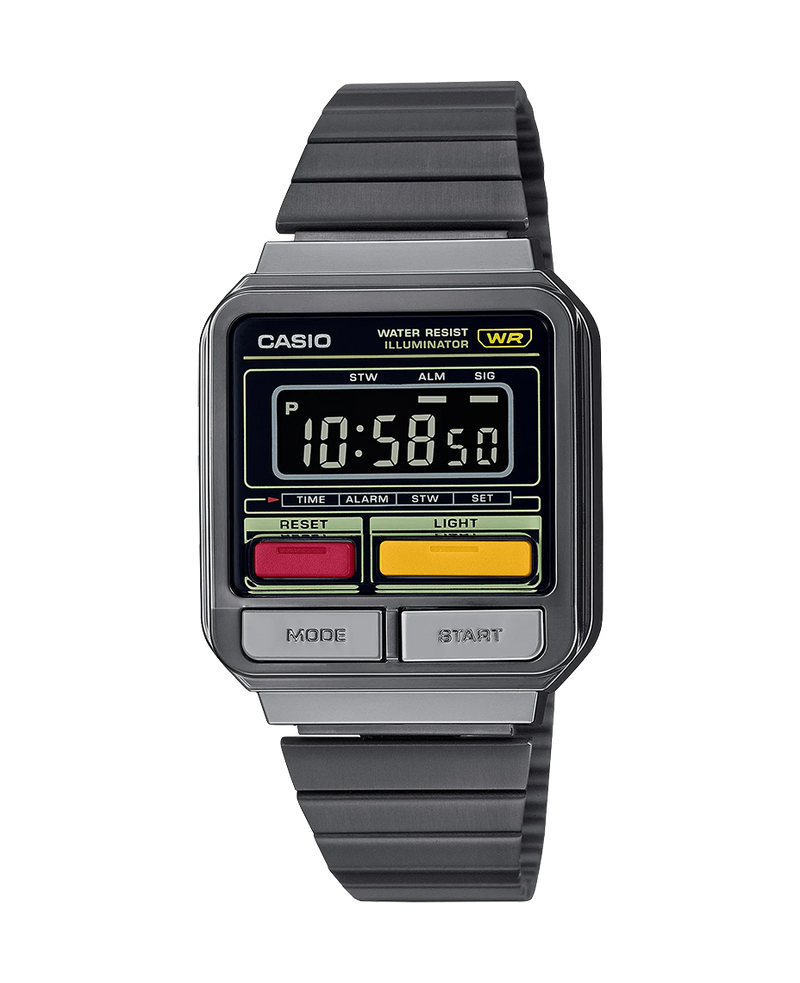 Casio Vintage A120WEGG-1BEF reloj unisex resina gris oscuro retro