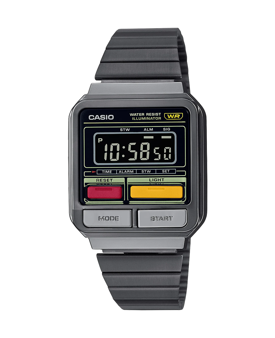 Casio Vintage A120WEGG-1BEF reloj unisex resina gris oscuro retro
