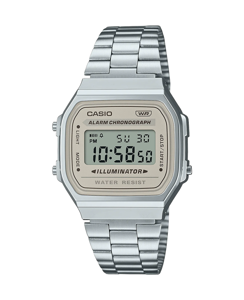 Casio Vintage A168WA-8AYES reloj unisex resina plateado digital retro