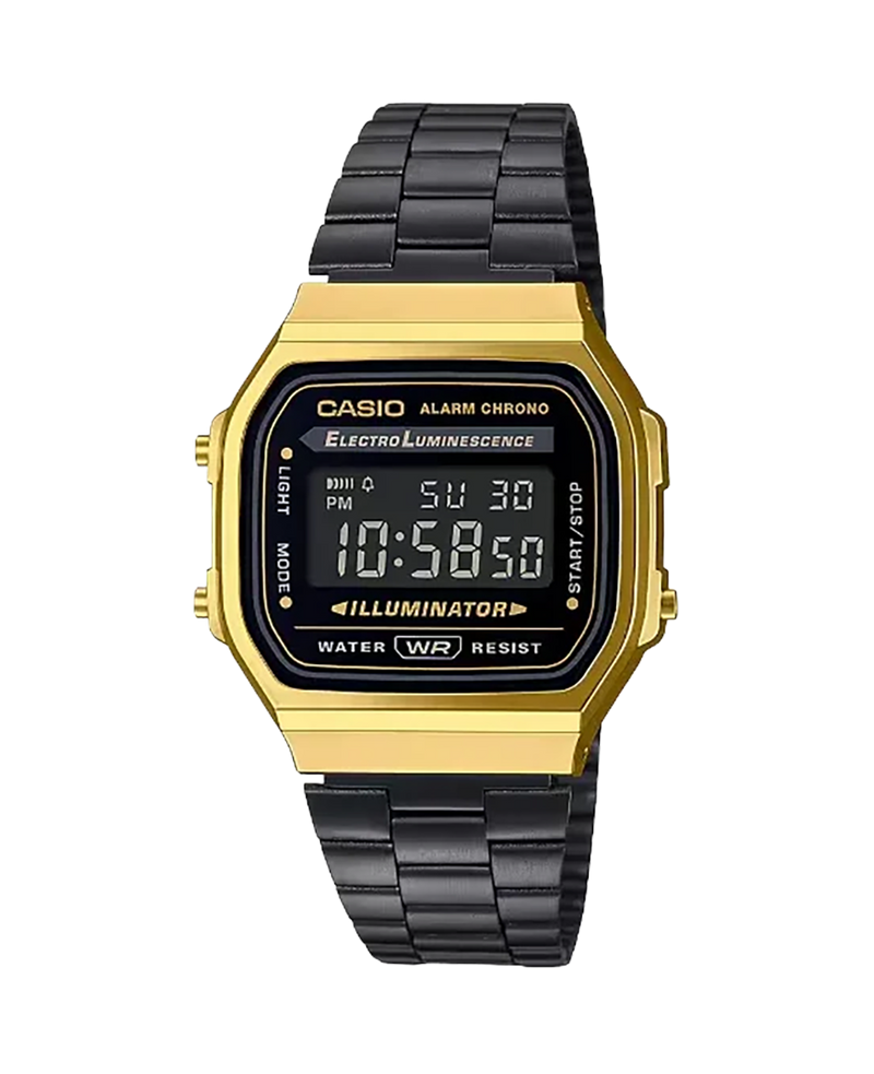 Casio Vintage A168WEGB-1BEF reloj unisex acero inoxidable digital retro años 80