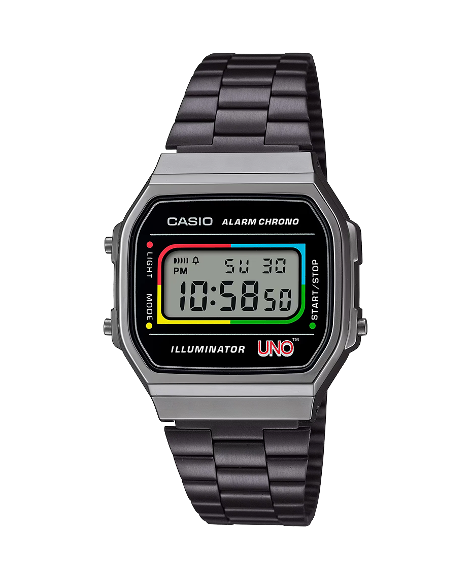 Casio Vintage A168WEUC-1AER reloj unisex resina plateado diseño retro años 80