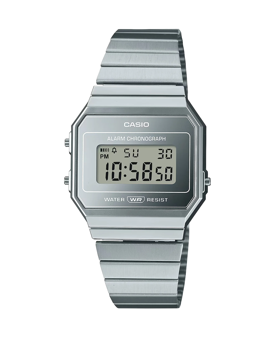 Casio Vintage A700WEV-7AEF reloj unisex resina plateado