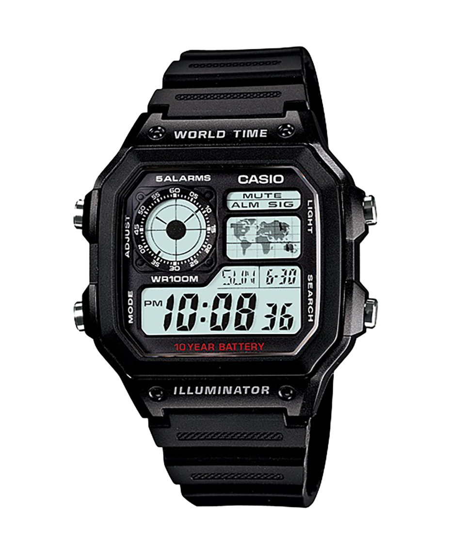 Casio Collection AE-1200WH-1AVEF reloj hombre resina plateado digital deportivo
