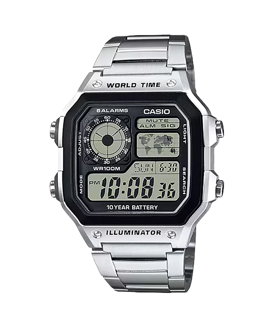 Casio Collection AE-1200WHD-1AVEF reloj hombre digital acero inoxidable deportivo