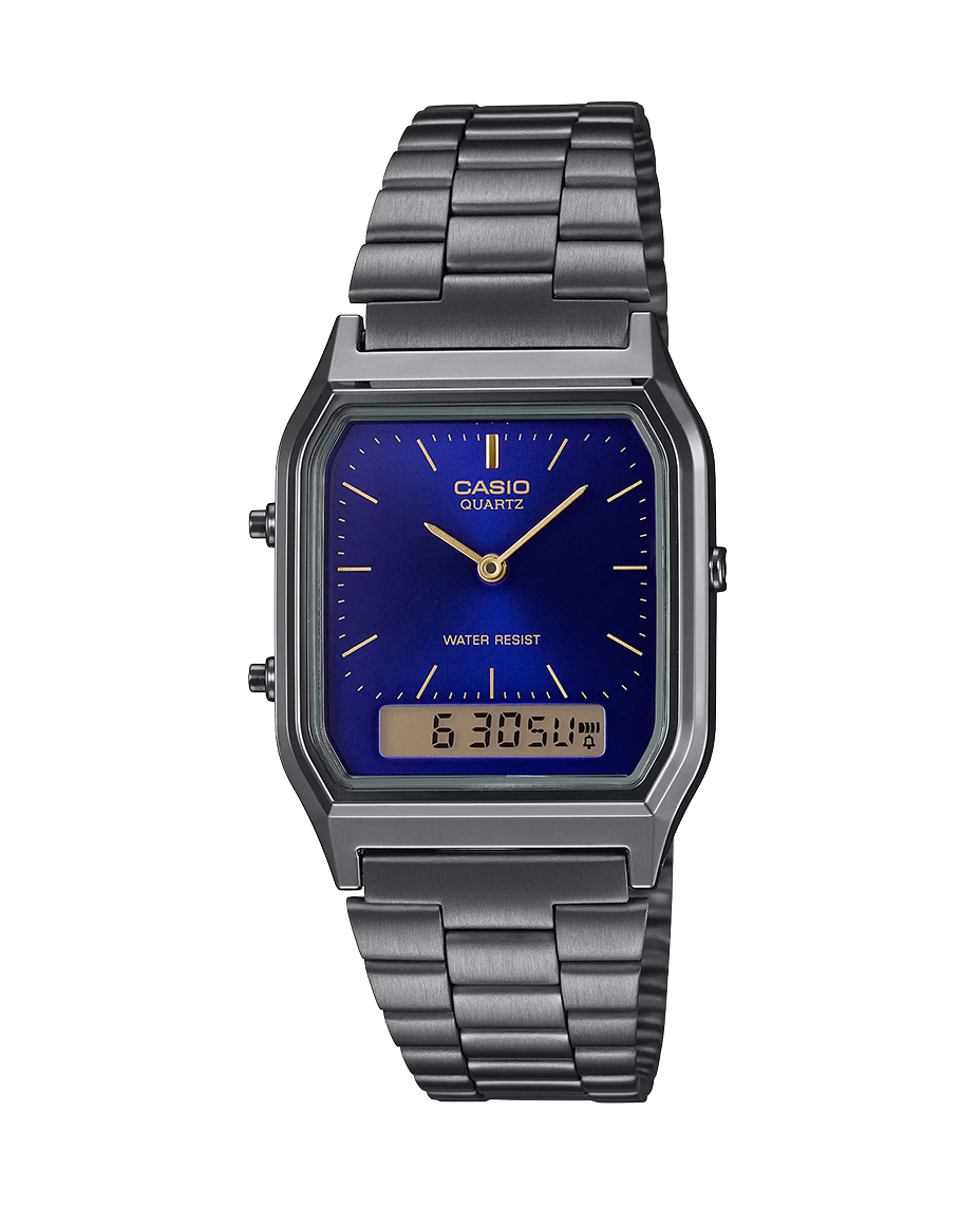 Casio Vintage AQ-230EGG-2AEF reloj unisex resina antracita diseño retro años 80