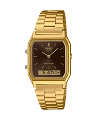 Casio G-Shock AQ-230GA-5AMQYES reloj unisex resina dorado