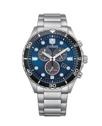 Citizen Eco-Drive AT2560-84L reloj hombre acero esfera azul cronógrafo