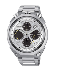 Citizen Super Titanium AV0080-88A reloj hombre titanio esfera blanca cronógrafo
