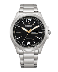 Citizen Eco-Drive AW0110-82E reloj hombre acero negro