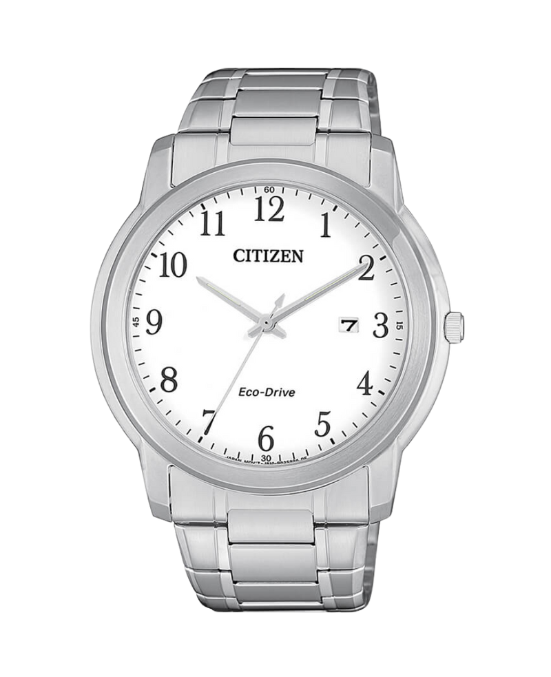 Citizen Eco-Drive AW1211-80A reloj hombre acero esfera blanca 42mm