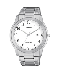 Citizen Eco-Drive AW1211-80A reloj hombre acero esfera blanca 42mm