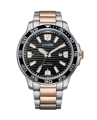 Citizen Eco-Drive AW1524-84E reloj hombre acero negro 45.5mm tecnología solar