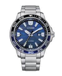 Citizen Eco-Drive AW1525-81L reloj hombre acero azul 45.5mm tecnología solar