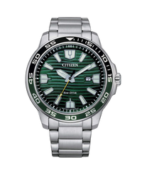 Citizen Eco-Drive AW1526-89X reloj hombre acero esfera verde