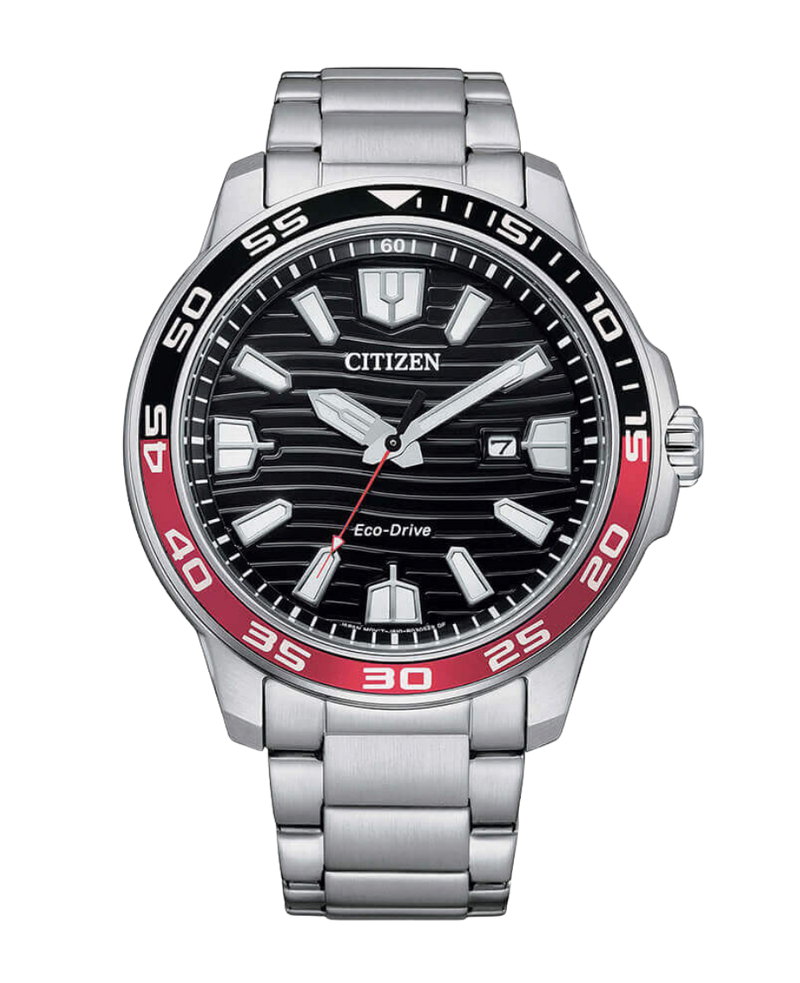 Citizen Eco-Drive AW1527-86E reloj hombre acero negro