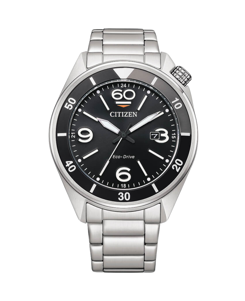 Citizen Eco-Drive AW1710-80E reloj hombre acero negro