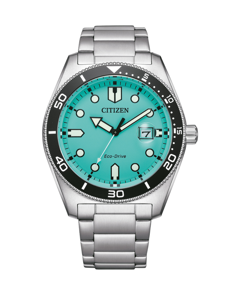 Citizen Eco-Drive AW1760-81W reloj hombre acero esfera verde