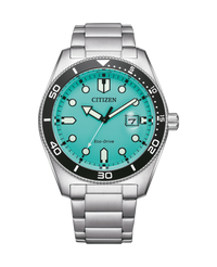 Citizen Eco-Drive AW1760-81W reloj hombre acero esfera verde