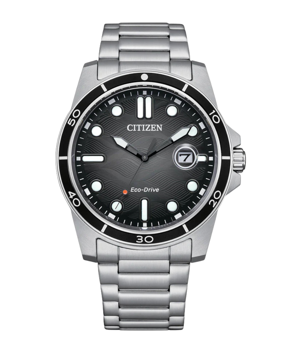 Citizen Eco-Drive AW1816-89E reloj hombre acero esfera negra