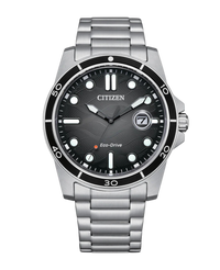 Citizen Eco-Drive AW1816-89E reloj hombre acero esfera negra