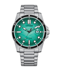 Citizen Eco-Drive AW1816-89L reloj hombre acero esfera turquesa