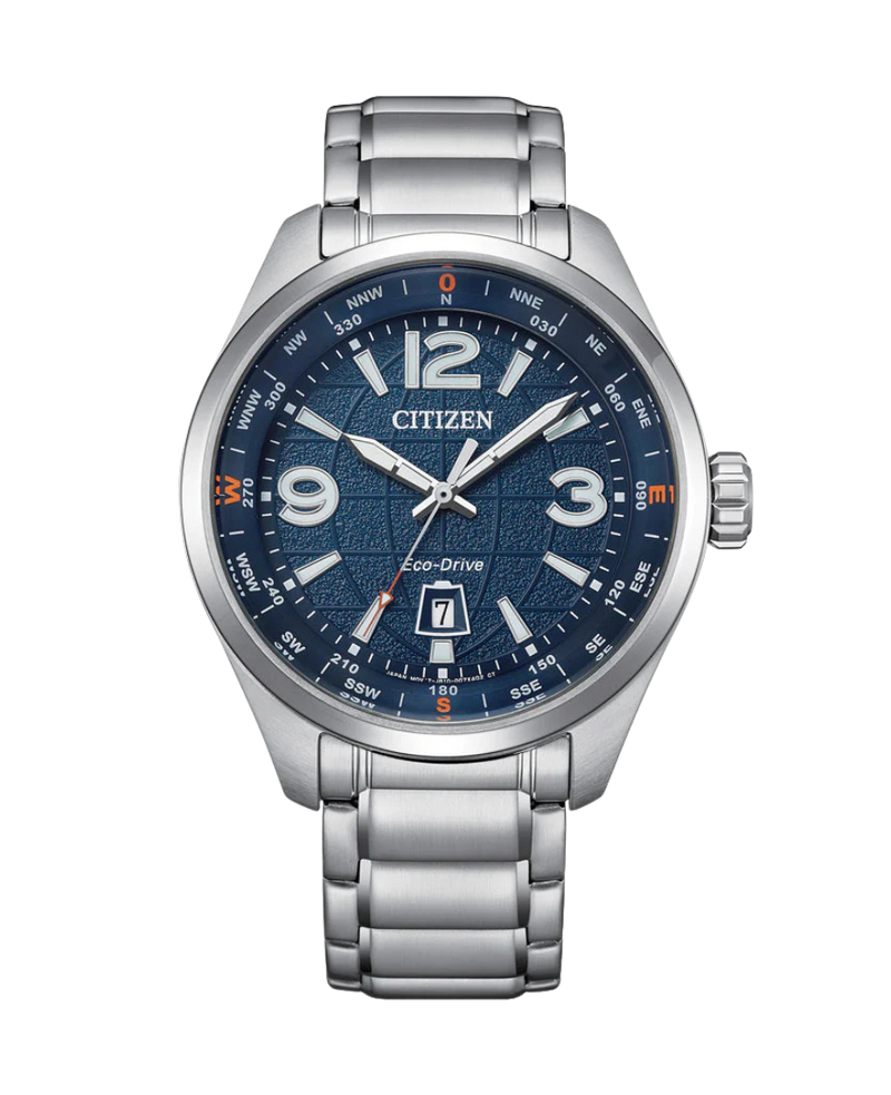 Citizen Eco-Drive AW1830-88L reloj hombre acero esfera azul