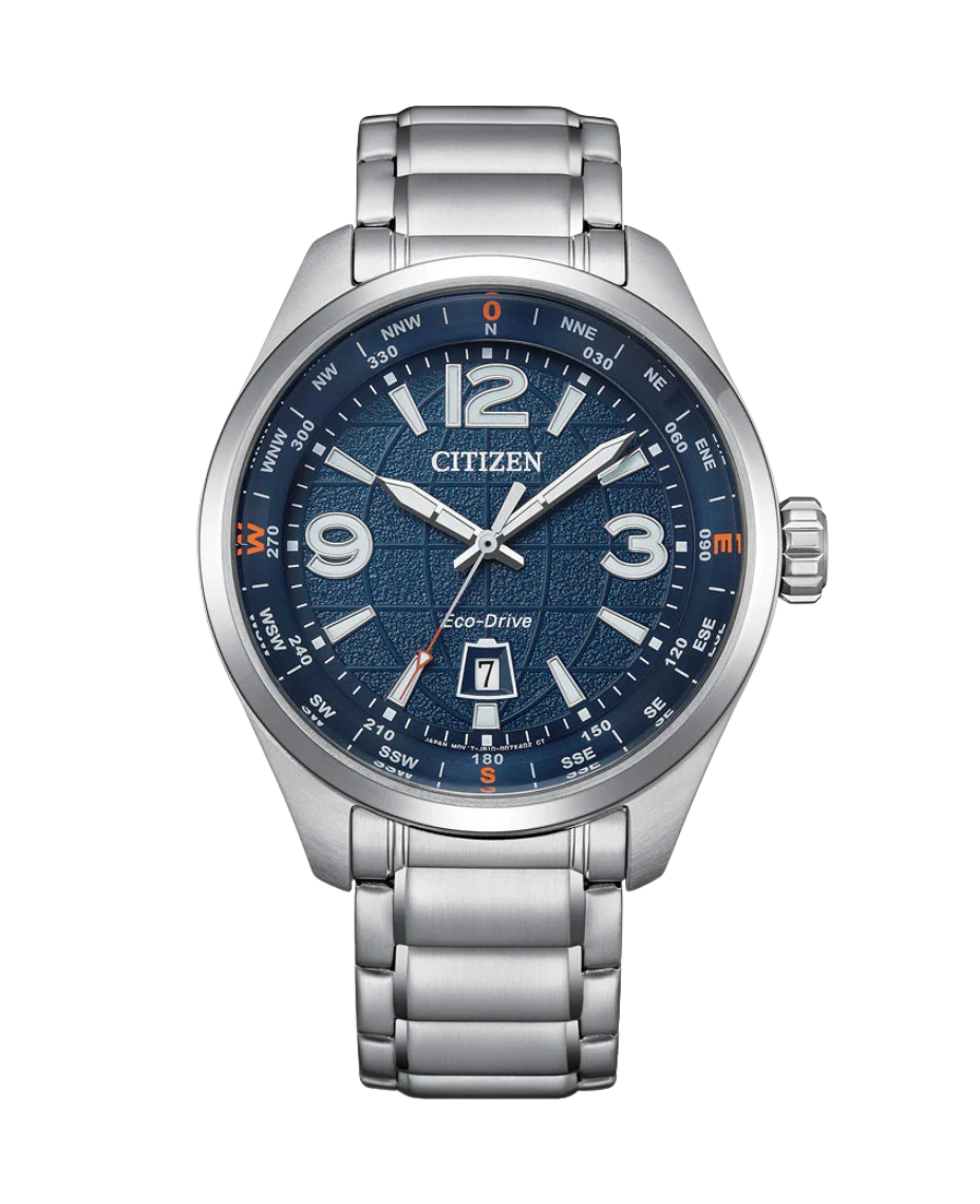 Citizen Eco-Drive AW1830-88L reloj hombre acero esfera azul