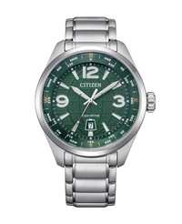 Citizen Eco-Drive AW1830-88X reloj hombre acero esfera verde
