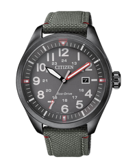 Citizen Eco-Drive AW5005-39H reloj hombre acero esfera verde militar